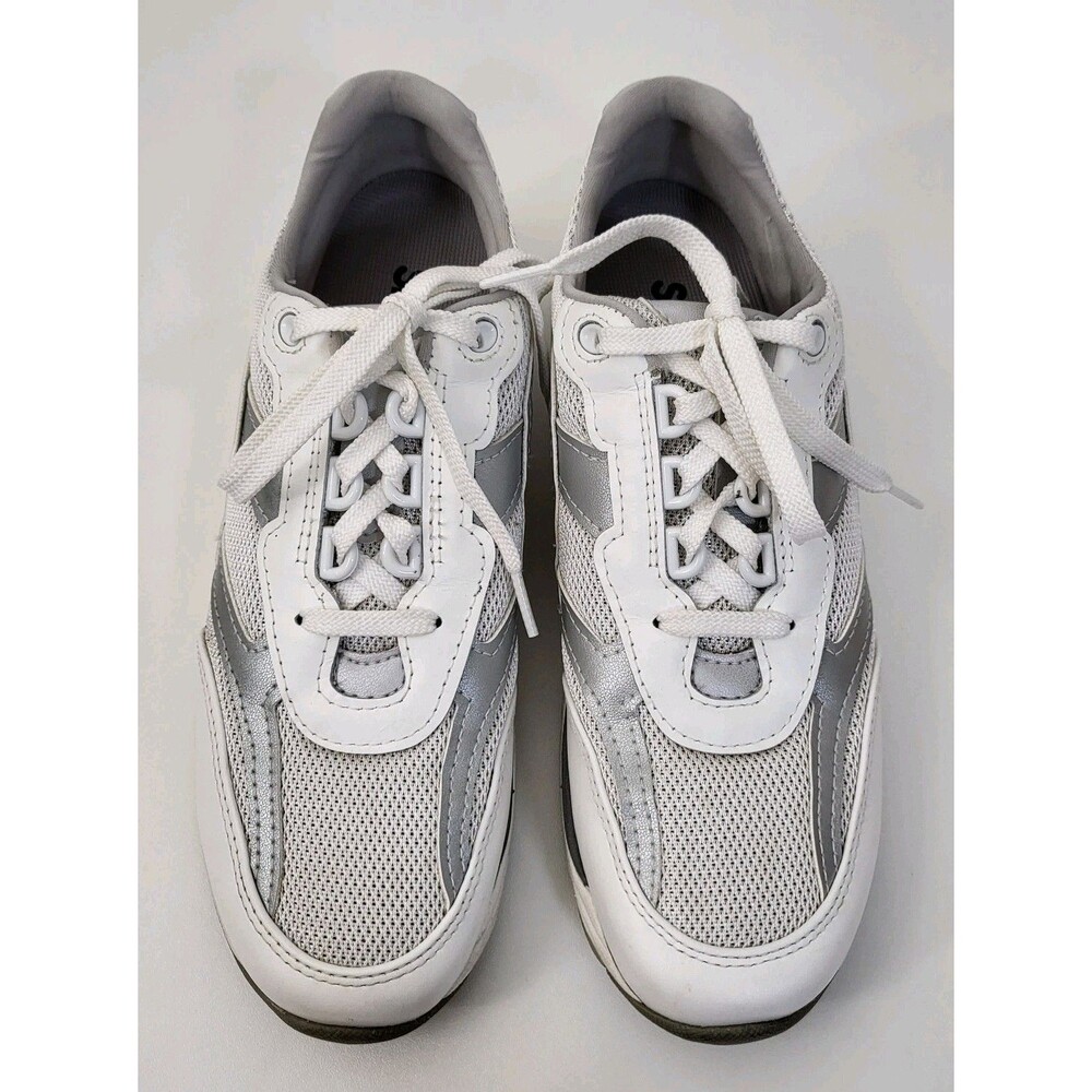 SAS Tour Sneakers Womens 9 S Narrow Width N Gray White Leather Mesh Comfort - Picture 2 of 9